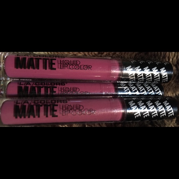 Matte Liquid Lot 3 Lip Color L. A. Colors FIERCE! - Picture 1 of 6